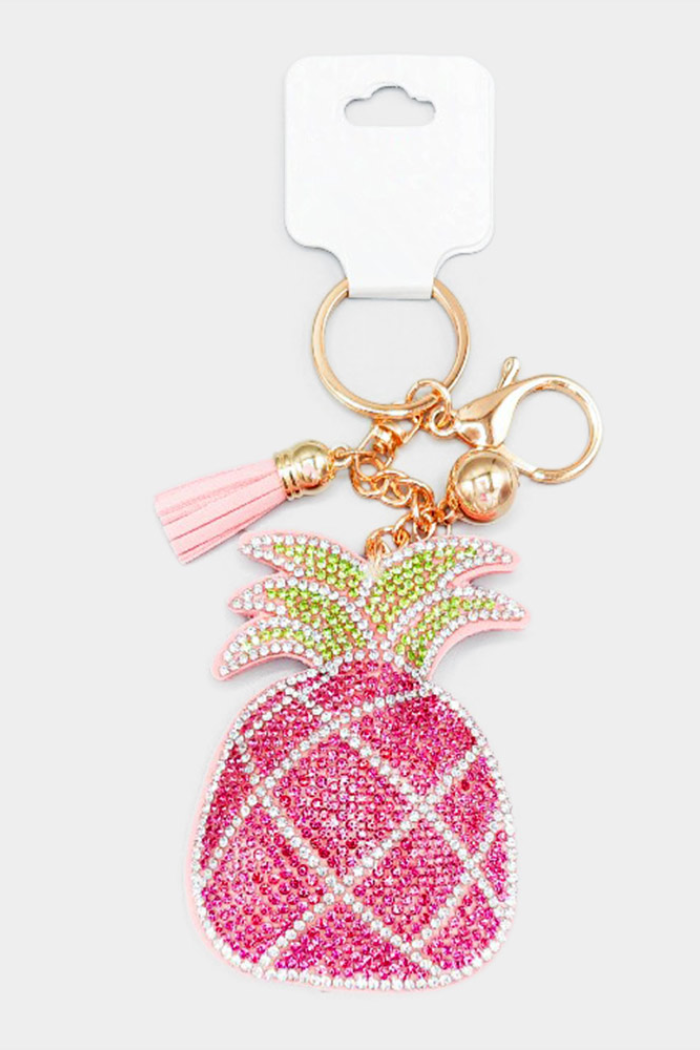 Pineapple Keychain Bag Charm Moxy Boutique