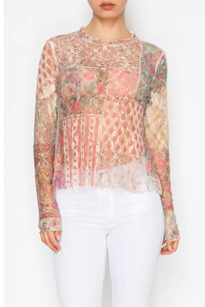 Patchwork Lace Top – Moxy Boutique